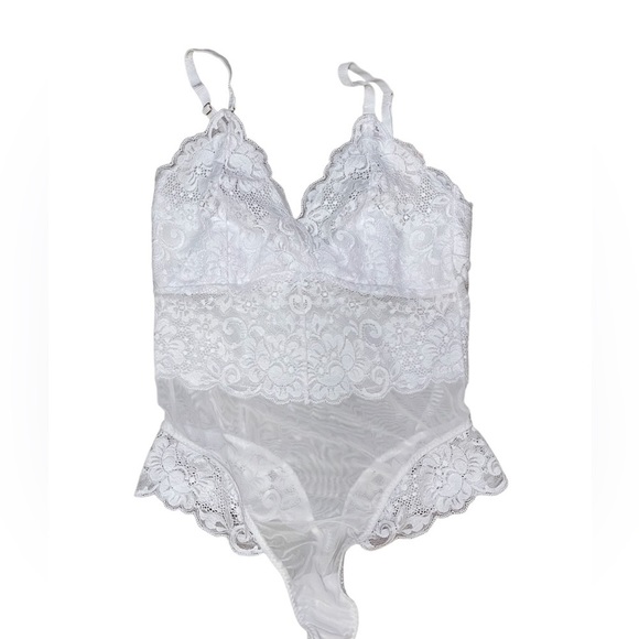 We are HAH x Free People Smarty Pants Bodysuit White Size XS NWT - Picture 7 of 9